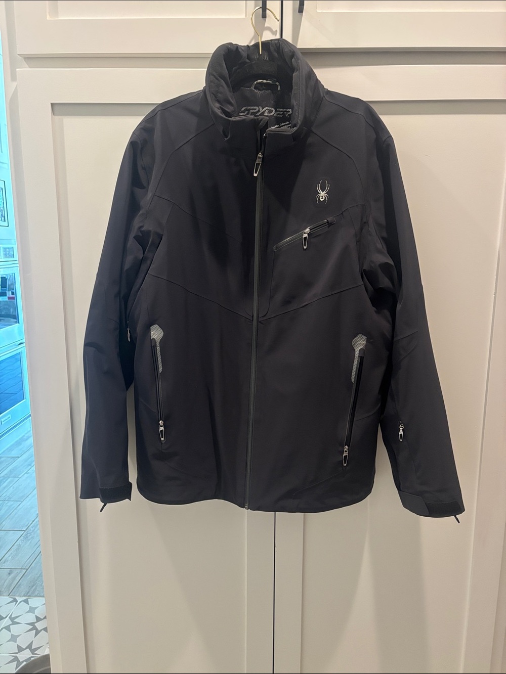 Spyder Men's Black Weather-Resistant Jacket